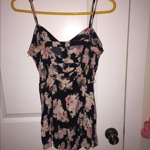 Forever 21 Floral Romper size M